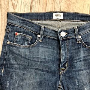 Hudson Krista Distressed Skinny Jeans